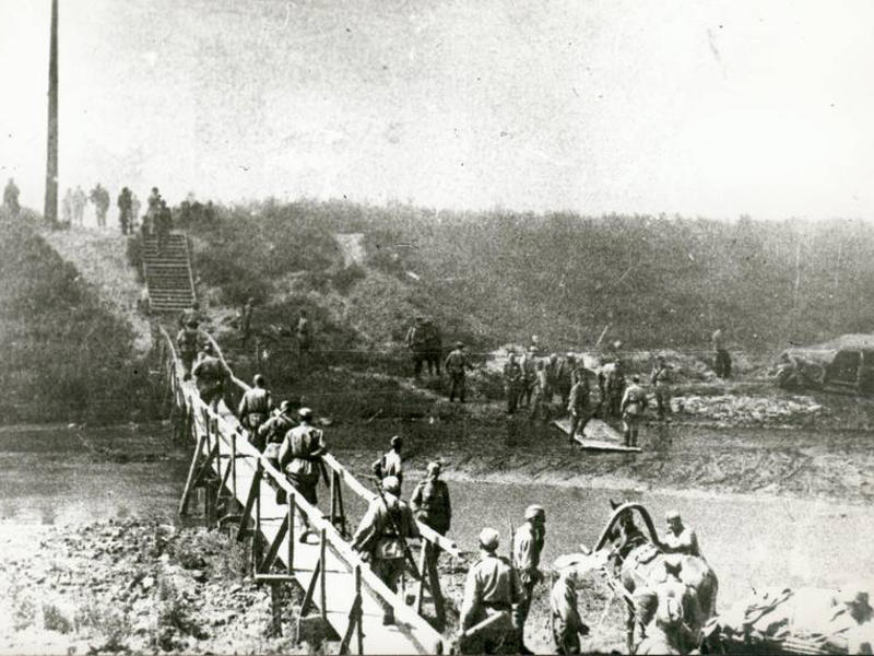 Переправа через реку Северский Донец, август 1943